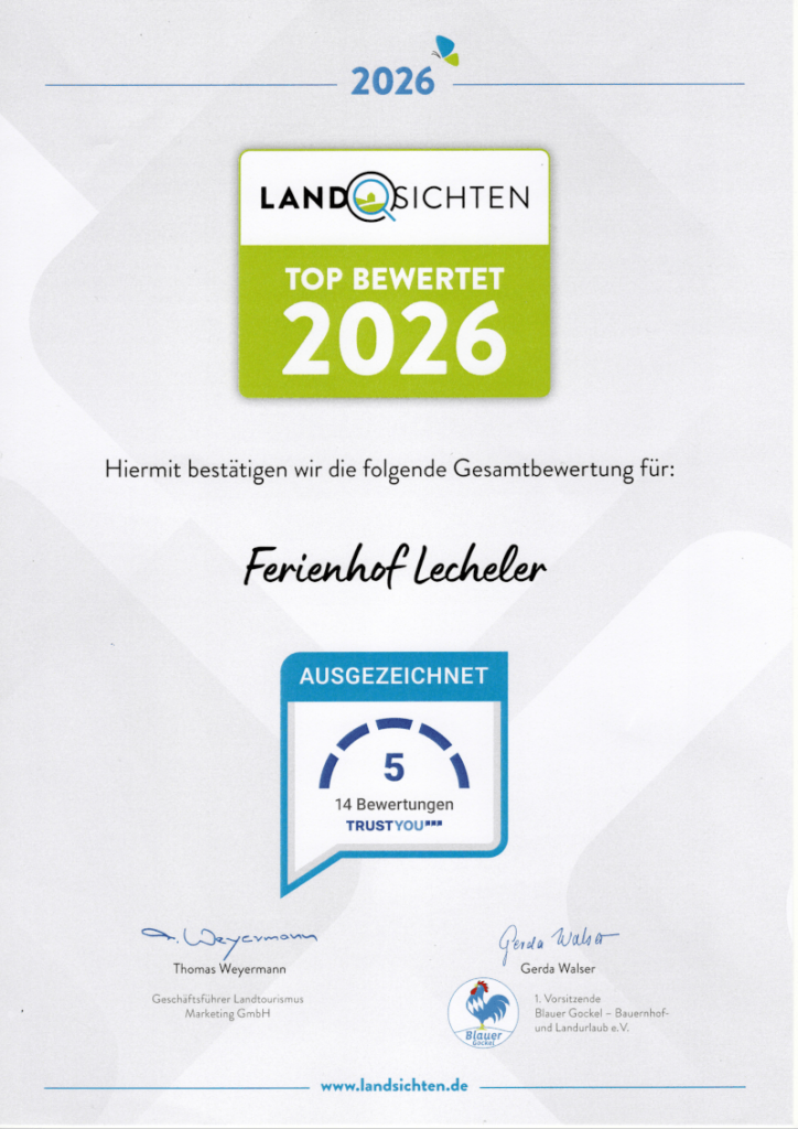 Bewertung 2026 Landsichten Ausgezeichnet